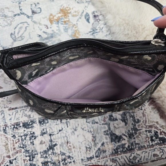 Coach Black and Silver Ocelot Animal Print Bag - Picture 9 of 16